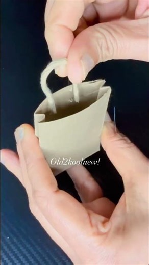 Gift bags made out of toilet paper rolls