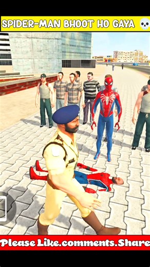 New Police and Spider-Man | Indian theft auto 💥#short aa#indiantheftauto #trending #vital