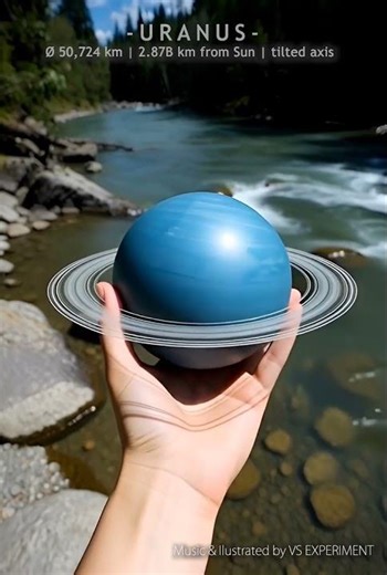What If You Held Uranus In Your Hand? #space #shorts #experiment