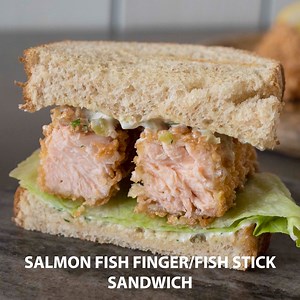 ✅ Full recipe > https://culinaryginger.com/salmon-fish-finger-fish-stick-sandwich/ T#fishsticks #fishfingers #fishfingersandwich #fishsandwich ender, fresh salmon pieces are coated in Panko breadcrumbs, then shallow fried (or baked, if you prefer). The fish sticks are then nestled between 2 slices of artisan bread and topped off with my homemade tartar sauce and crispy iceberg lettuce. The end result is so fantastic this just might become your new favorite fish sandwich. I know it’s now mine! | 