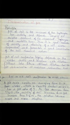 pH of soil | determination of pH of soil #shorts