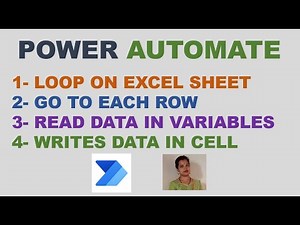 Power Automate How to Loop on Each Row of Excel, Excel Automation using Power Automate