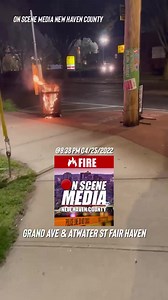 9.3K views · 73 reactions | Trash Can Fire Sent in @8:38 PM 04/25/2022- Trash can fire in the area of Grand Ave and Atwater St in Fair Haven. NHFD Responded and extinguished the blaze | On Scene Media New Haven County | Facebook