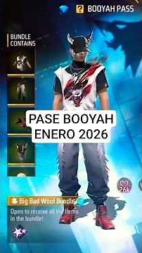 Nuevo Pase Booyah de Enero 2026 completo | Primer Pase Booyah del año | Free Fire