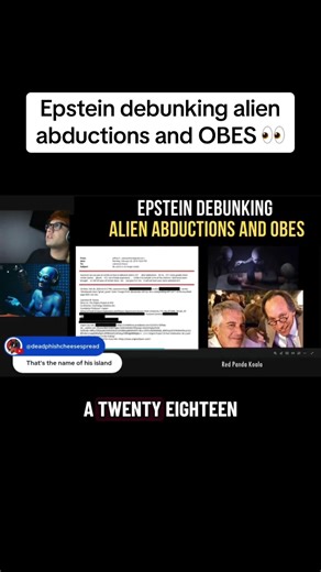 Red Panda Koala reading a released Jeffrey Epstein email (2018) whom wrote to the theoretical physicist Lawrence Krauss asking him to debunk out of body experiences, alien abductions and ghost stories #paranormal#ufo#obe