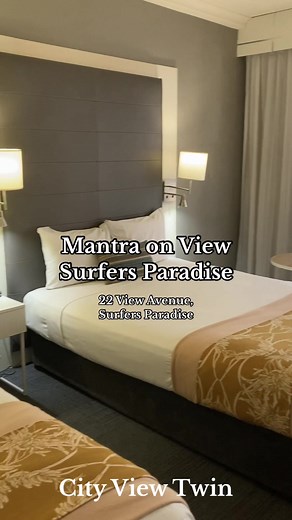 Mantra on View Surfers Paradise City View Twin Room Tour
