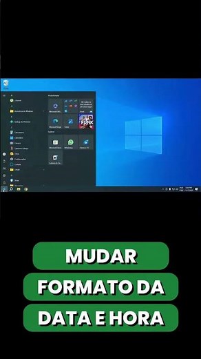 MUDAR O FORMATO DA DATA E HORA NO WINDOWS