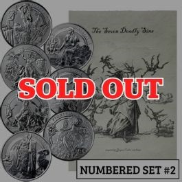 Set #2 - Seven Deadly Sins 5 oz Silver Reverse Proof 7-Piece Complete Set - The Awakening Series