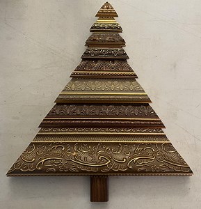 Hand Crafted Christmas Tree Made From Reclaimed Picture Frame Lumber - Etsy