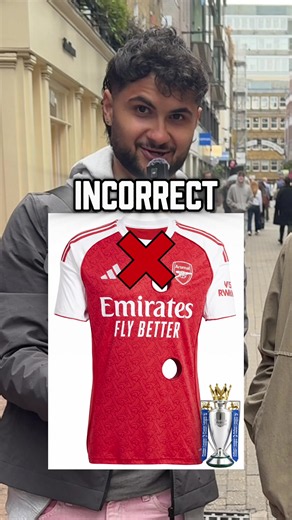 How many holes are in this shirts?! 👀👀 @ryonnethercott @mr_inbound_ #streetinterview #trivia #arsenalfc #arsenal