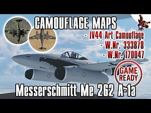 The Messerschmitt Me 262 A-1a: PAINT SCHEMES & CAMOUFLAGE MAPS * SUPER ScaleModeling HEROES