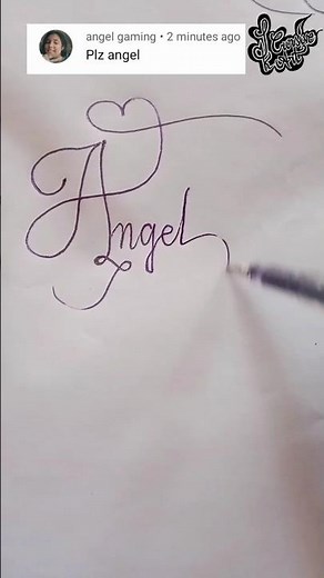 stylish name | Angel | sk cursive art | how to make a stylish name | stylish signature