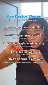 4.3K views · 51 reactions | Want to support your eye health? Here are 5 tips our Optometrist says you can implement right now. Find an eye doctor near you: https://ow.ly/bNBt50XvXYX | VSP Vision Care | Facebook