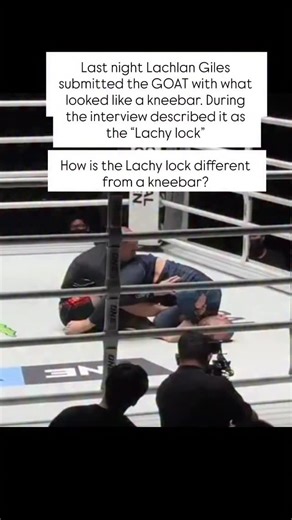 Mike Piekarski, PT, DPT, OCS on Instagram: "Understanding the Lachy Lock ••••••••••••••••••••••••••• Last night @lachlan_giles submitted the GOAT @marcelogarciajiujitsu with what appeared to be a kneebar. During the interview Lachlan described the mechanics of this joint lock as a rotational leglock first, coined the term the “Lachy Lock”. How is the Lachy Lock different from a kneebar? A classic kneebar functions by pure hyperextension of the knee. With his variation he externally rotated the t