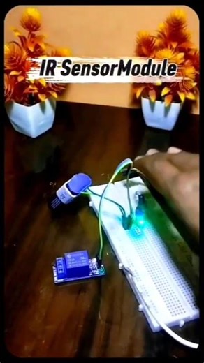 IR sensor project. how to use ir sensor #irsensor #project #how #scienceproject #shorts