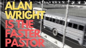 If you’re wondering why the title of today’s radio message and daily devotional refers to the “faster pastor,” this video will explain. In support of the Gospel music network, Joy FM, I raced a school bus against other pastors on the Charlotte Motor Speedway. I’d never raced anything. Never driven a school bus. It was, uh, terrifying and, well, some of the most fun I ever had. I didn’t win (some Methodist pastor took first place), but I only spun out once, didn’t have to get towed off the track 
