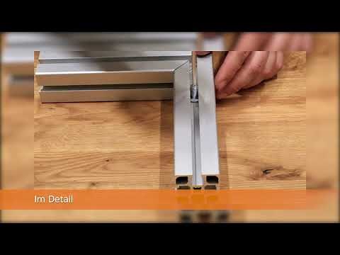 Profile verbinden mit dem Gehrungsverbinder