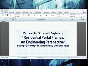 Mathcad for Structural Engineers: Residential Portal Frames