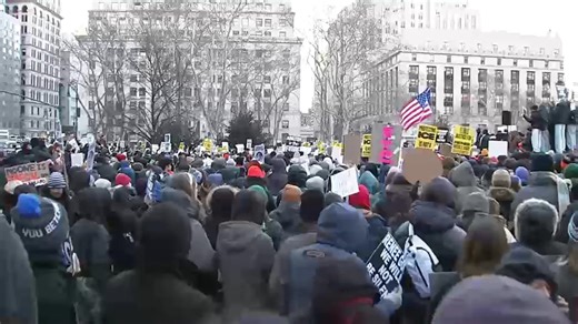 Thousands of protesters gather in New York City amid nationwide strike against ICE
