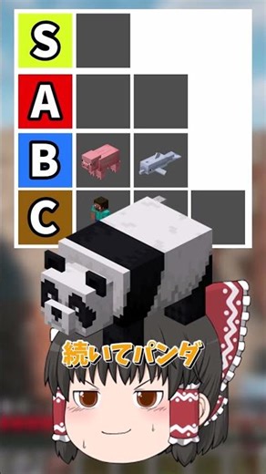 [Minecraft] I made a ranking of Minecraft's cutest mobs! Which mob do you think is the cutest? [S...