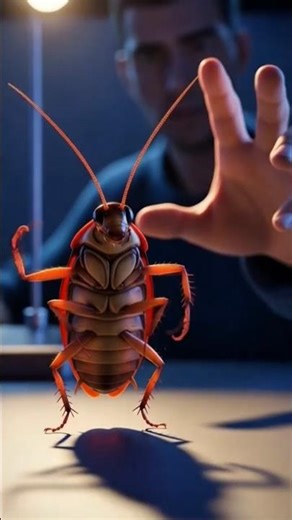 To a Cockroach… Humans Are Toxic. 😨 #3danimation #cockroach