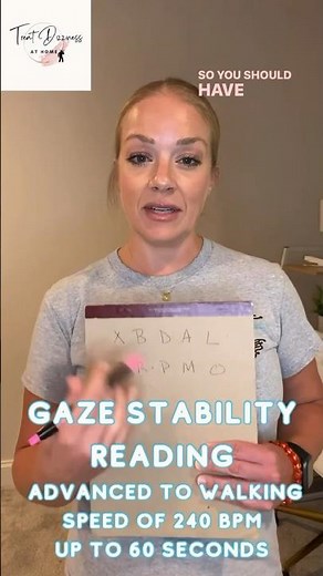 Gaze Stability Walk Exercise for Improved Balance