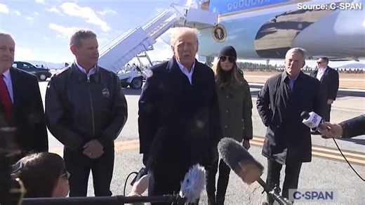 58K views · 2.4K reactions | As President Trump and First Lady Melania arrived in North Carolina on Friday morning, Trump explained how OPEC lowering the price of oil would "automatically stop the tragedy that's taking place in Ukraine." | Breitbart | Facebook