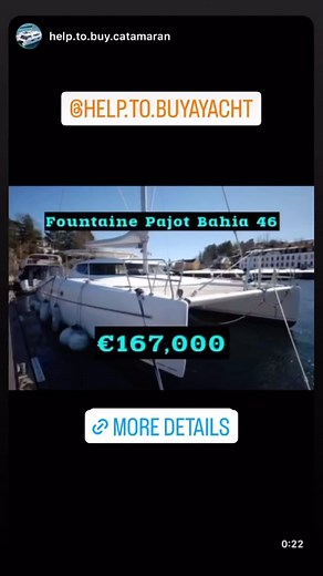 Andrey Koots | HTB Yachting on Instagram: "Yacht For Sale: Fountaine Pajot Bahia 46 price €167,000 + 4% help to buy service (if required only) Location Tromsø, Norway Year: 1998 Length: 14.05 m Beam: 7.4 m Draft: 1.3 m Hull fiberglass. Engine 2 x Nanni -88 hp Berths: 10 Bahia 46 from Fountaine-Pajot is a catamaran that really impresses and is now one of the few catamarans for sale in Norway. She is ready for a screening in Tromsø. Equipment - Nanni 4 cyl. engines, one from 2012 m/50 hp and a new