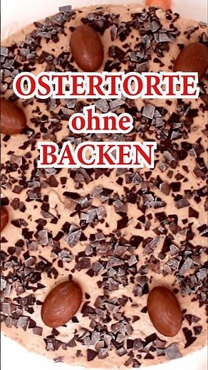 OSTERTORTE ohne BACKEN - köstliche Kühlschranktorte #shorts