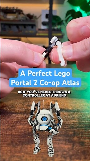 A PERFECT Lego Portal 2 Co-op Atlas #lego #portal2 #portal