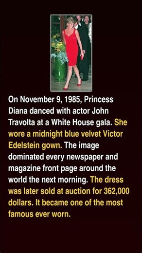 Princess Diana danced with John Travolta at the White House and made the front pages everywhere