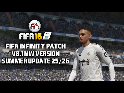 FIFA 16 PATCH 2026 - UNOFFICIAL FIP16 V8.1 UEFA NW 25/26 Update