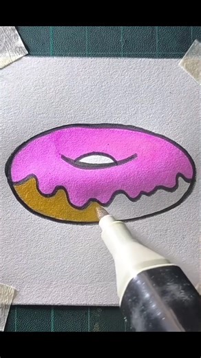 easy donut drawing