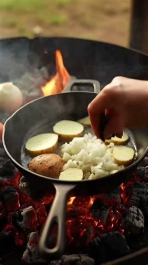 “🌿 Vegetarian Food Cooked Over Real Fire – Simple, Natural, Perfect!”