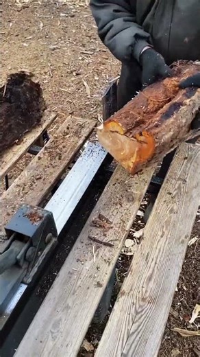 With this machine you can split wood #shorts