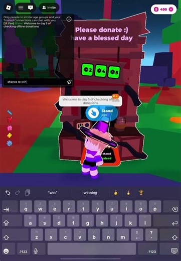 DAY 5 OF CHECKING FOR DONATIONS (to win giveaway) #popular #roblox #amv#giveaway #dontflop