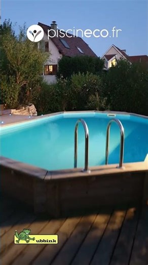 Piscine bois Sunwater 4.90 x 3.,00 x 1.20 m - Ubbink | Piscineco.fr