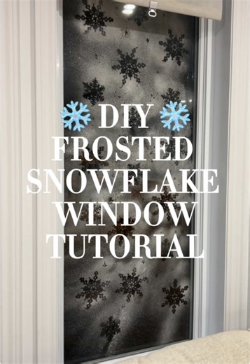 Here’s a quick tutorial on how I created a frosted snowflake window! I bought the artifical snow spray and snowflake ornaments from @Dollarama ❄️ #ChristmasWindow #FrostedWindow #SnowSpray #ChristmasDIY #ChristmasDecor #HolidayDecor #Tutorial