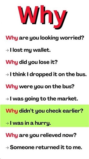 English Conversation use WHY #why
