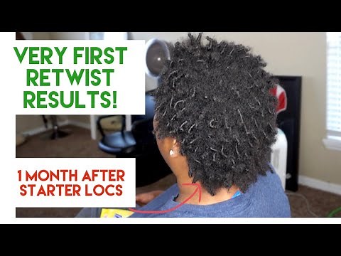 HER VERY FIRST RETWIST! | STARTER LOCS MONTH 1