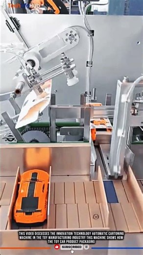 Innovation Technology Automatic Cartoning Machine: Fast Packaging of Toy Cars #tech