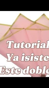 Tutorial on how to fold Korean paper for a bouquet