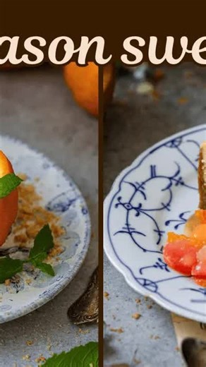 Citrus dessert recipes - mandarin posset & Earl Grey cheesecake