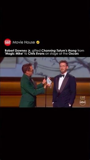 RDJ gifted Channing Tatum's thong from 'Magic Mike' to Chris Evans