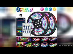WS2812B LED Light Smart RGBIC LED Strip Light 1-30m DC5V Bluetooth App Control Magic Color Flexible