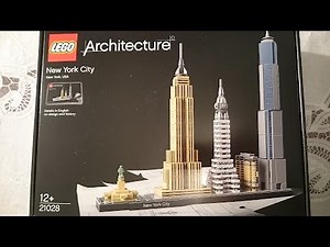 LEGO Architecture New York City skyliner 21028 speed build and unboxing