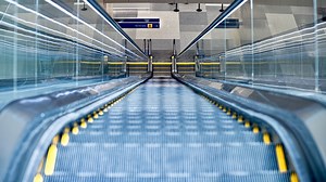 The Silver Ramp at Terminal 1 is the new home for rental cars, charter buses, parking shuttles and… the LARGEST escalator in Minnesota. Take a look! | MSP Airport