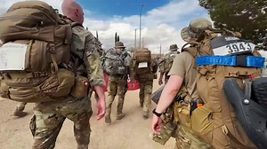 Remembering the Bataan Death March. In April 1942, approximately 75,000 U.S. and Filipino service members were forced to march about 65 miles through the jungle in the Philippines during #WWII. Since 1989, civilians and service members have gathered in New Mexico to honor the fallen and the survivors of the #BataanDeathMarch with a marathon. #HonorThem https://www.defense.gov/News/Feature-Stories/Story/Article/3714677/bataan-memorial-marchers-endure-grueling-reflection-on-service-sacrifice/ | U.