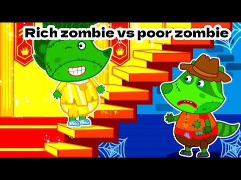 Rich zombie vs poor zombie - Raccoony Explores Insect Facts for kids