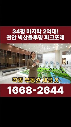 천안 벽산블루밍 파크포레ㅣ2천만원대로 입주까지 끝ㅣ천안 최초 기업임대아파트